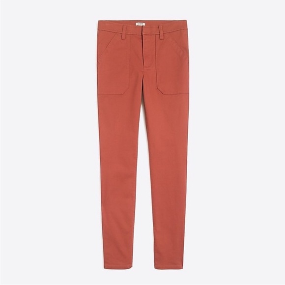 J Crew Coral High Rise Skinny Pants - Picture 2 of 6